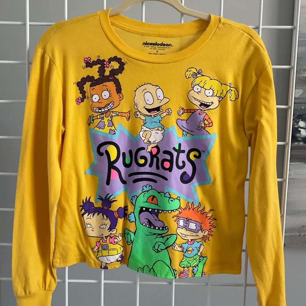Nickelodeon Rugrats Yellow Long Sleeve Tee size S